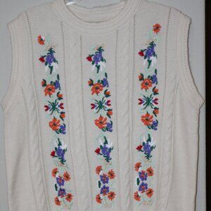 Vintage Inspired Women's Sweater Vest Size M